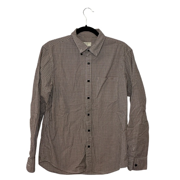 Club Monaco Checkered Red and Blue Plaid Shirt - Picture 1 of 5